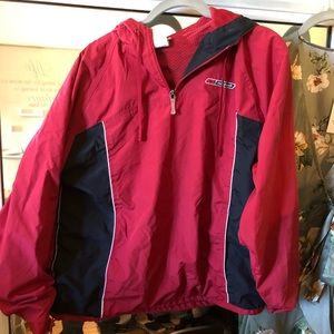 vintage Reebok red windbreaker
